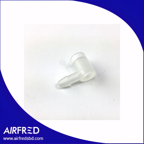 Conector 90° de entrada de bomba para plancha de vapor