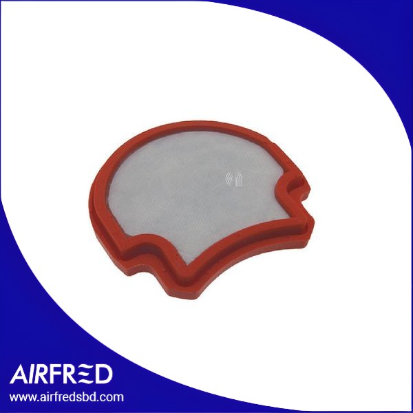 Filtro rectangular de repuesto para aspirador con junta