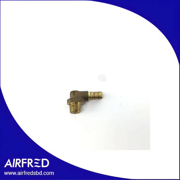 Conector de gas en ángulo de 90° para electrodomésticos