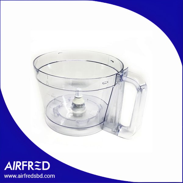 Bowl con asa para robot de cocina, plástico transparente