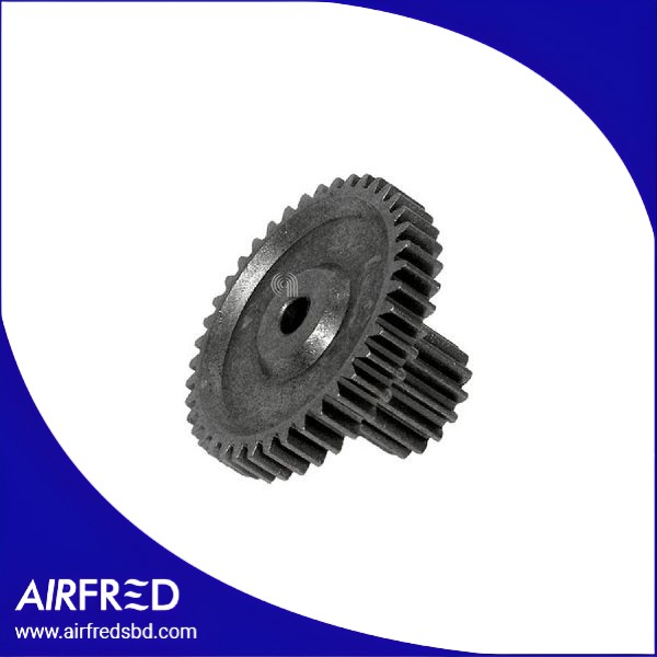 Rueda dentada de rallador en acero inoxidable, gris