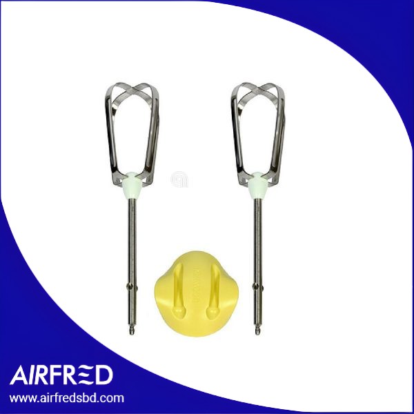 Conjunto de 2 varillas de acero para batidor compatible