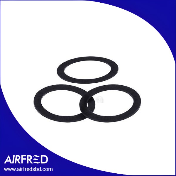 Juego de 3 juntas de goma para base de vidrio.