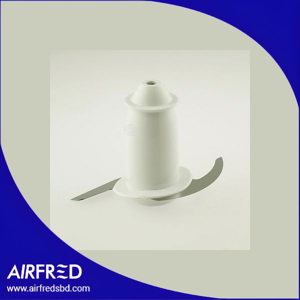 Cuchilla de repuesto con junta para picadora, color blanco.