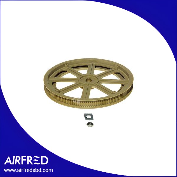 Polea para panificadora, plástico amarillo, repuesto