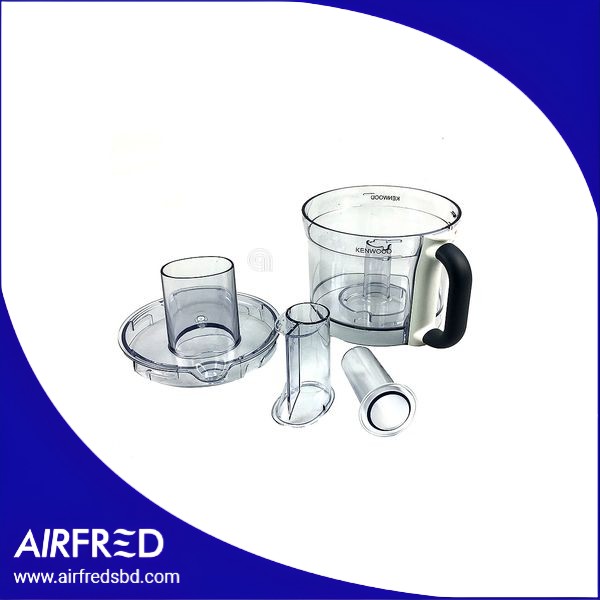 Tazón con asa para robot de cocina, repuesto original, incluido tapa y presores.