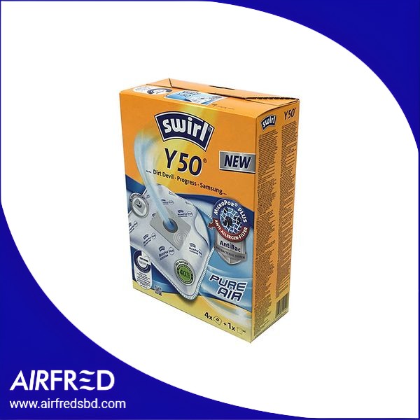 Conjunto de 4 bolsas para aspiradora compatible con Swirl Y50