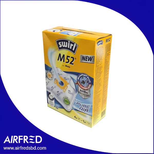 Juego de 4 bolsas de repuesto para aspiradora formato Swirl M52