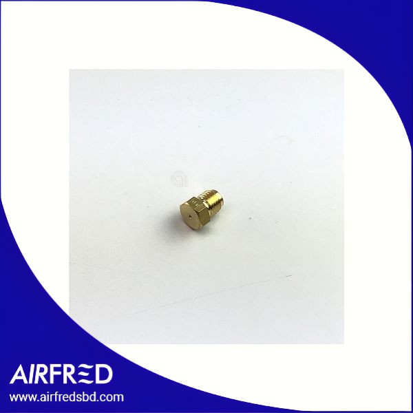 Inyector de gas para cocinas a gas, diámetro 0,80 mm.