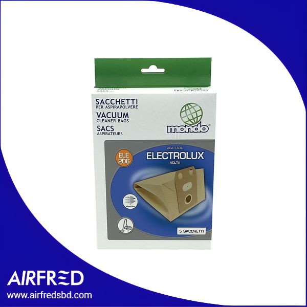Conjunto de 5 bolsas para aspiradora, formato papel ELE206