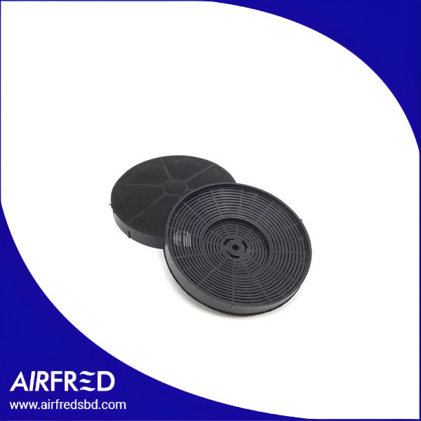Conjunto de dos filtros de carbón circulares para extractor de cocina