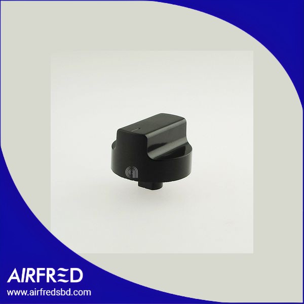 Manopola eléctrica 85N negra para cocina