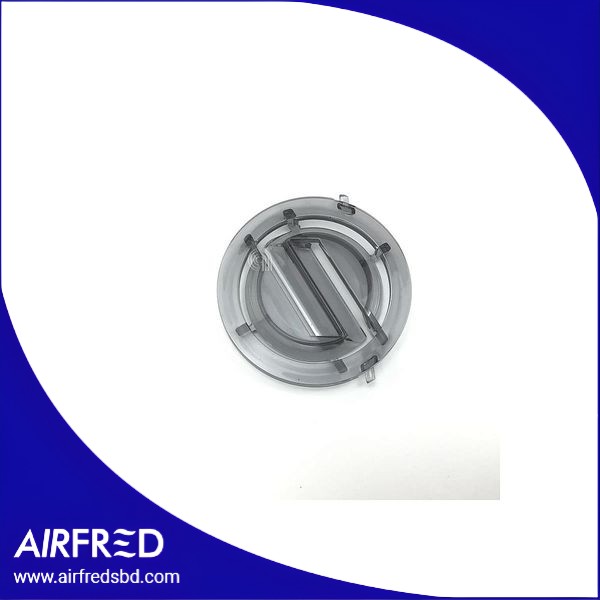 Tapa de tolva para café molido gris