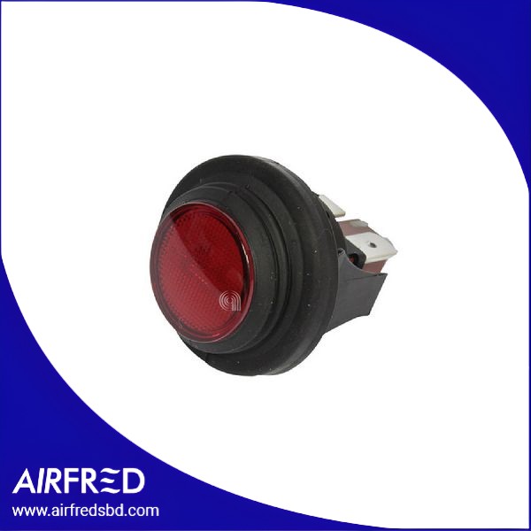 Interruptor luminoso con protección de goma para plancha