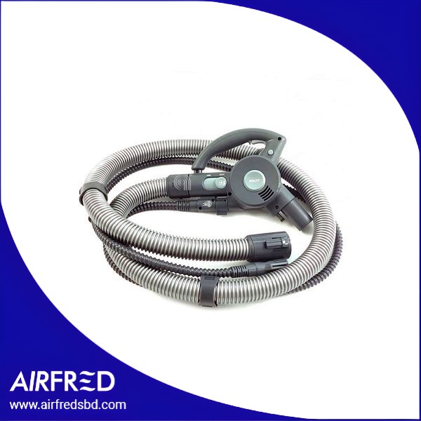 Manguera flexible con mango para aspiradora de vapor gris