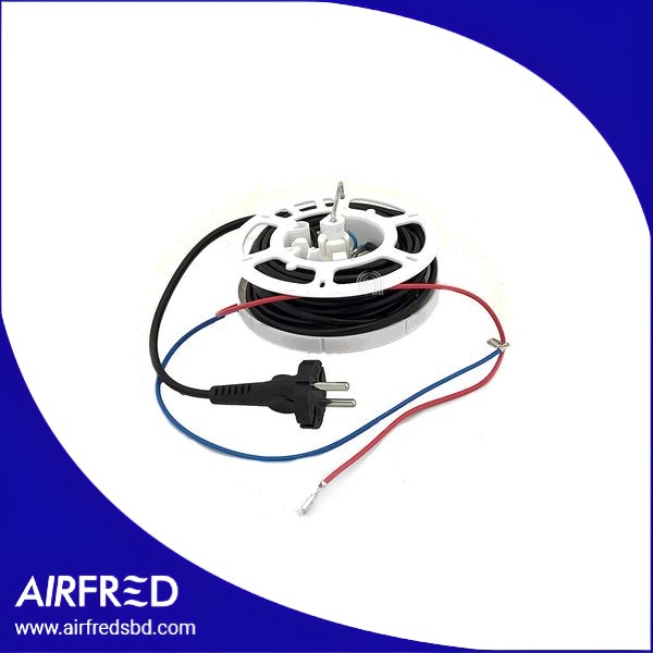 Carrete de cable para aspiradora