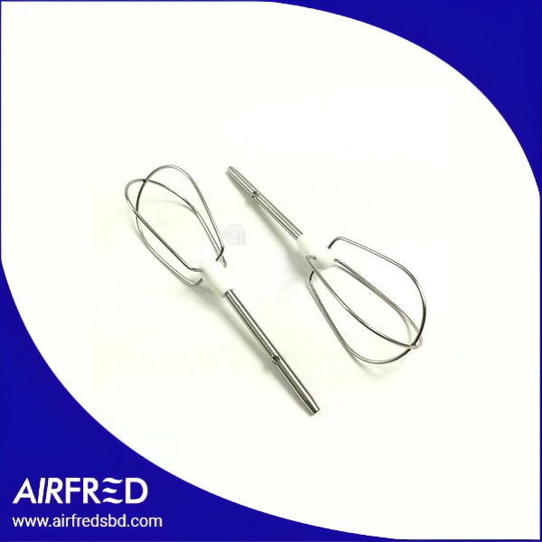 Conjunto de 2 varillas batidoras de acero inoxidable