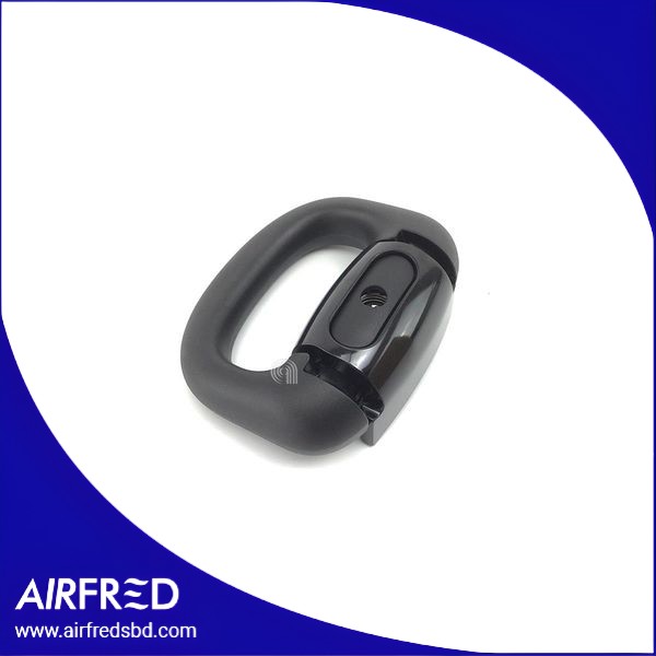 Manilla y contenedor negro para olla a presión