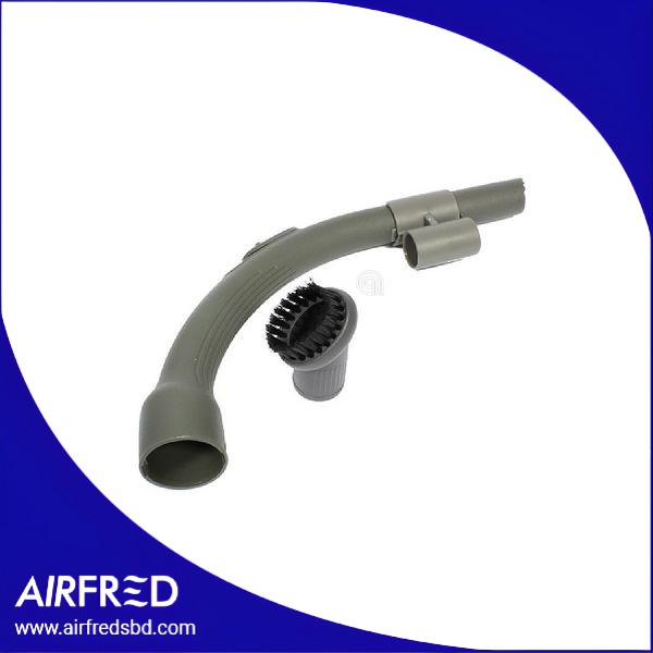 Cepillo de repuesto con mango para aspirador, color gris/negro.