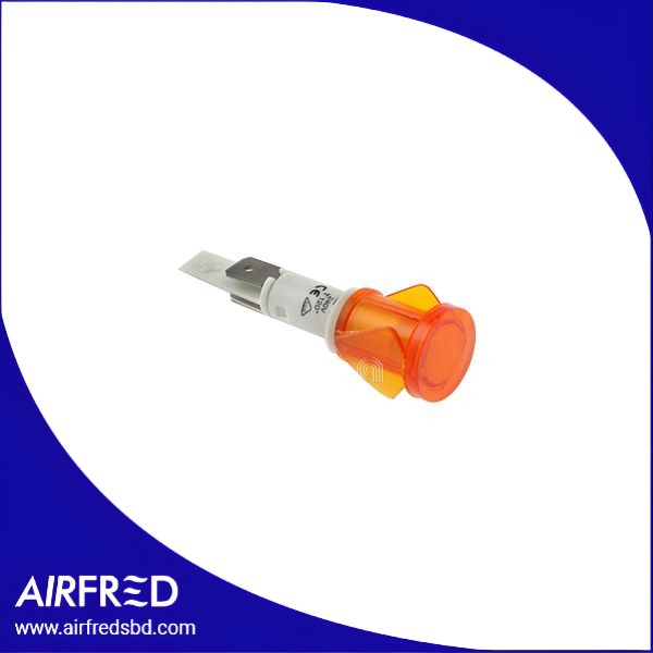 Lámpara de horno de repuesto con vidrio y componentes eléctricos.