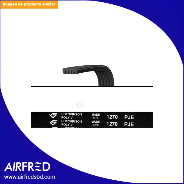 Correa J5 1270 original para lavadora Whirlpool SKU: 481235818193